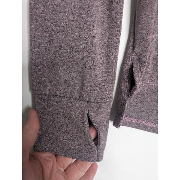 SPLENDID Purple light weight hoodie long sleeve stretch moisture Wicking Size M - Picture 3 of 10